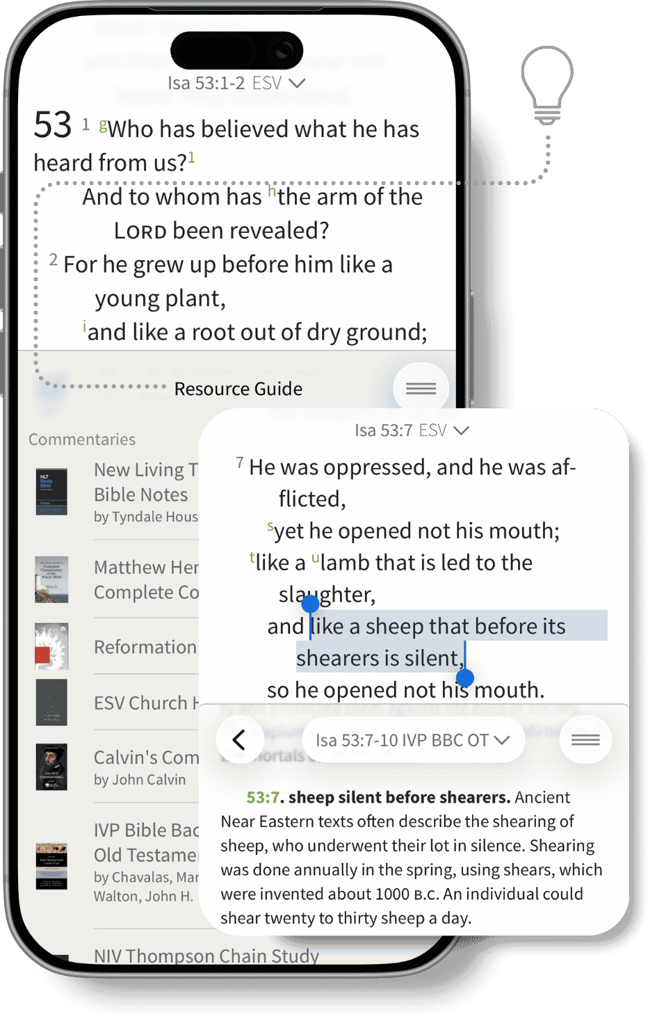 Resource Guide in the Olive Tree app